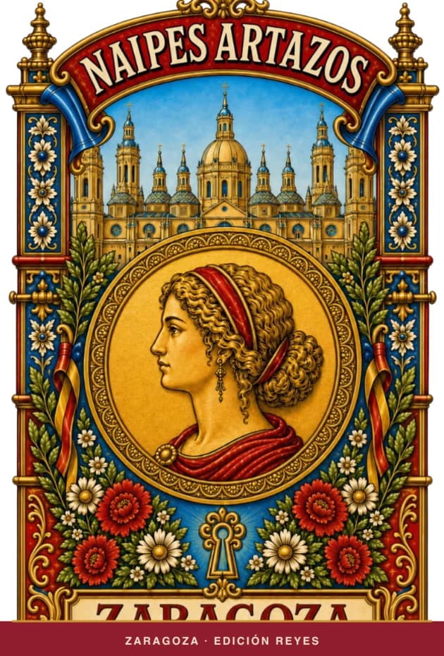 Caja de Naipes Artazos Zaragoza, edición Reyes